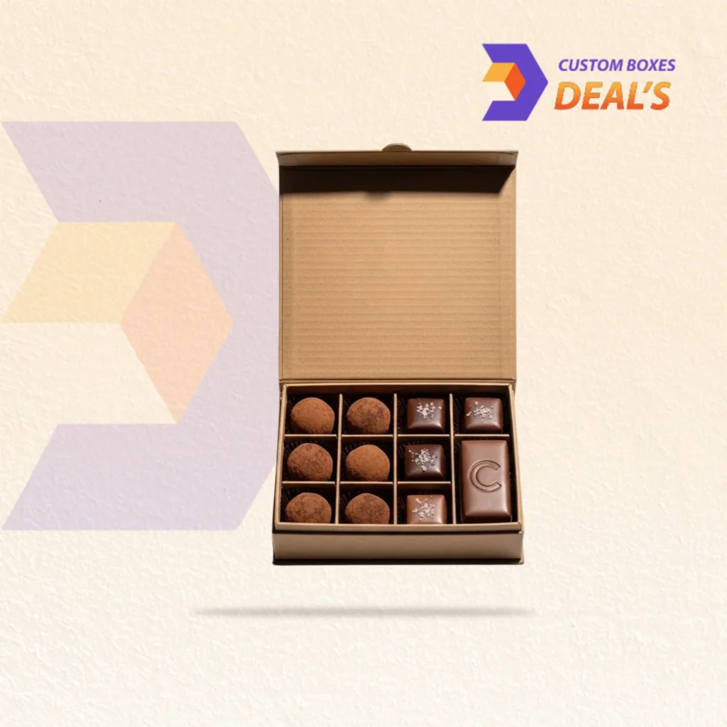 Chocolate cardboard boxes for premium chocolate products