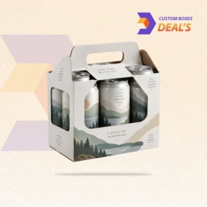 Eco-friendly cardboard can carriers made for convenient beverage packaging and brand presentation