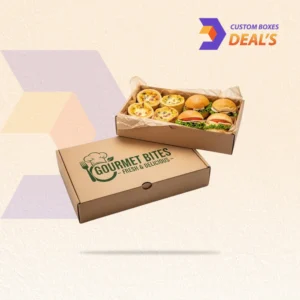 Cardboard food boxes for convenient takeaway and meal packaging.