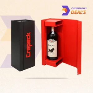 Cardboard wine box for secure bottle packaging