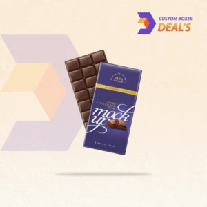 Custom chocolate bar boxes designed for premium chocolate packaging