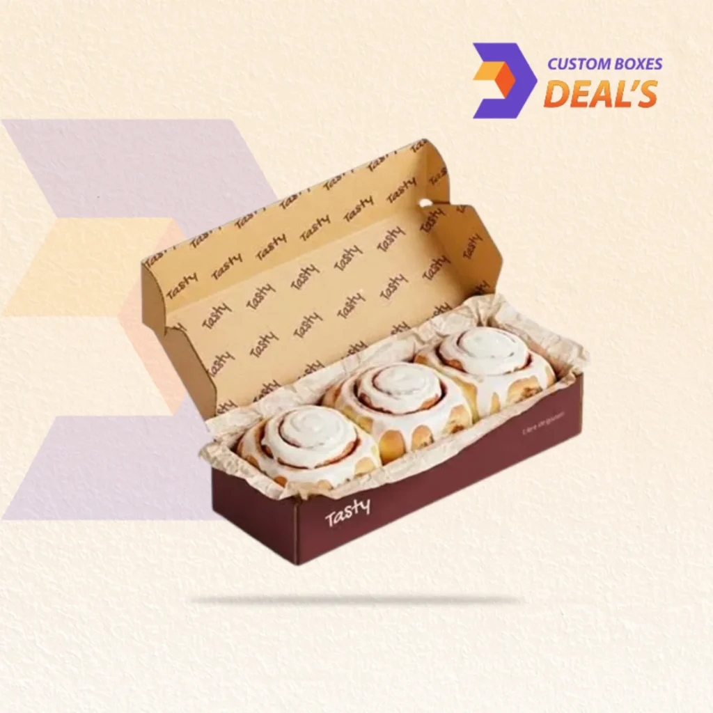 Cinnamon Roll Packaging for Fresh Bakery Treats