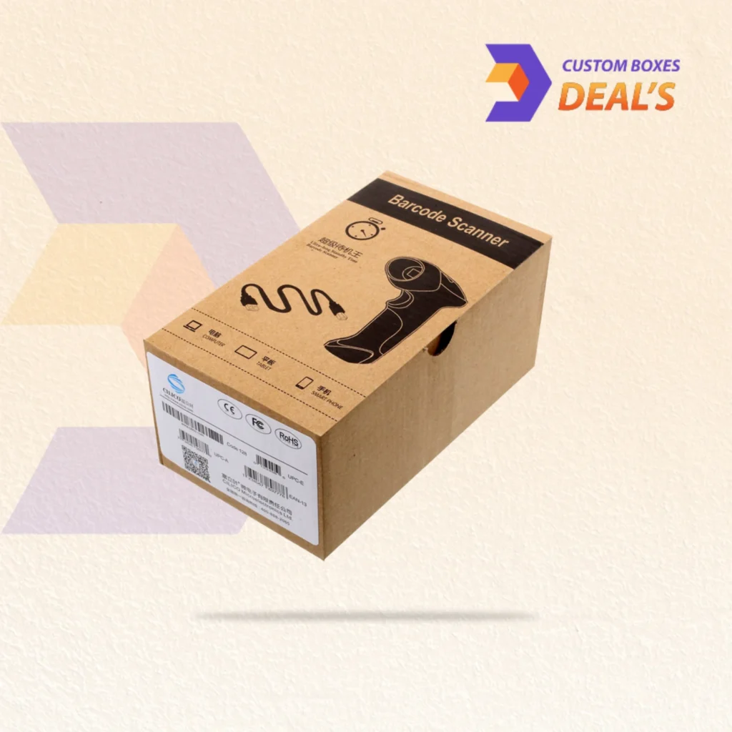 Custom code scanner boxes for safe storage, shipping, and branded retail display