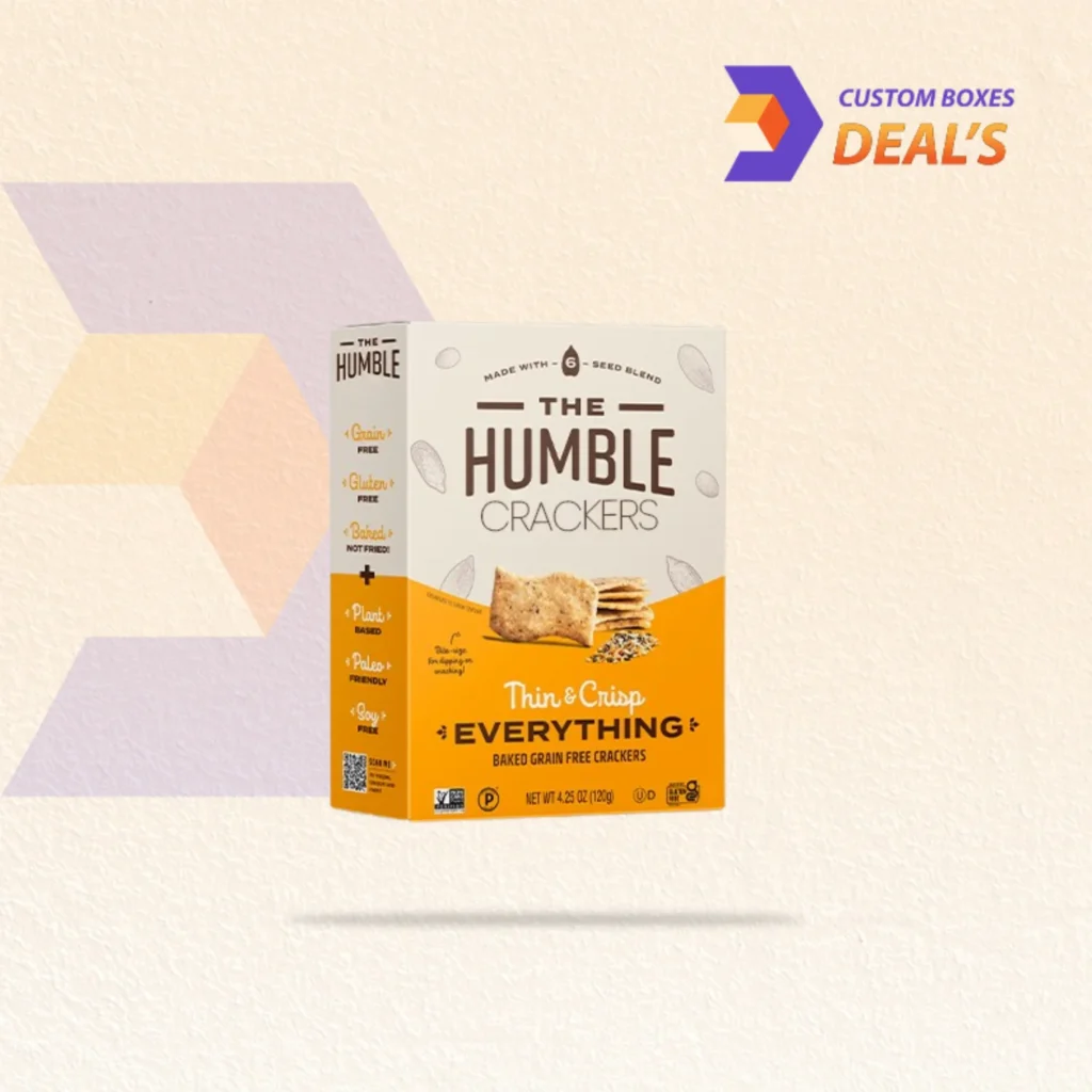 Custom printed cracker boxes for attractive snack packaging and secure storage