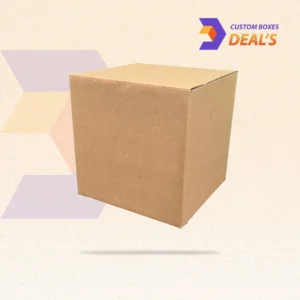 Cube cardboard boxes for compact product packaging and secure storage.