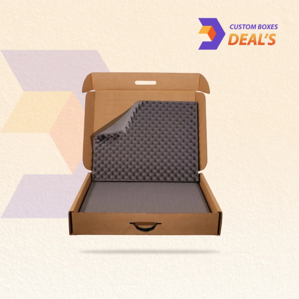 Printed air float boxes with custom branding for protective and professional retail packaging