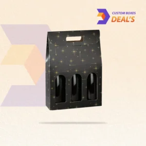 Custom beverage boxes with convenient carrying handles
