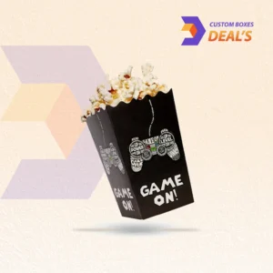 Custom black boxes for popcorn packaging