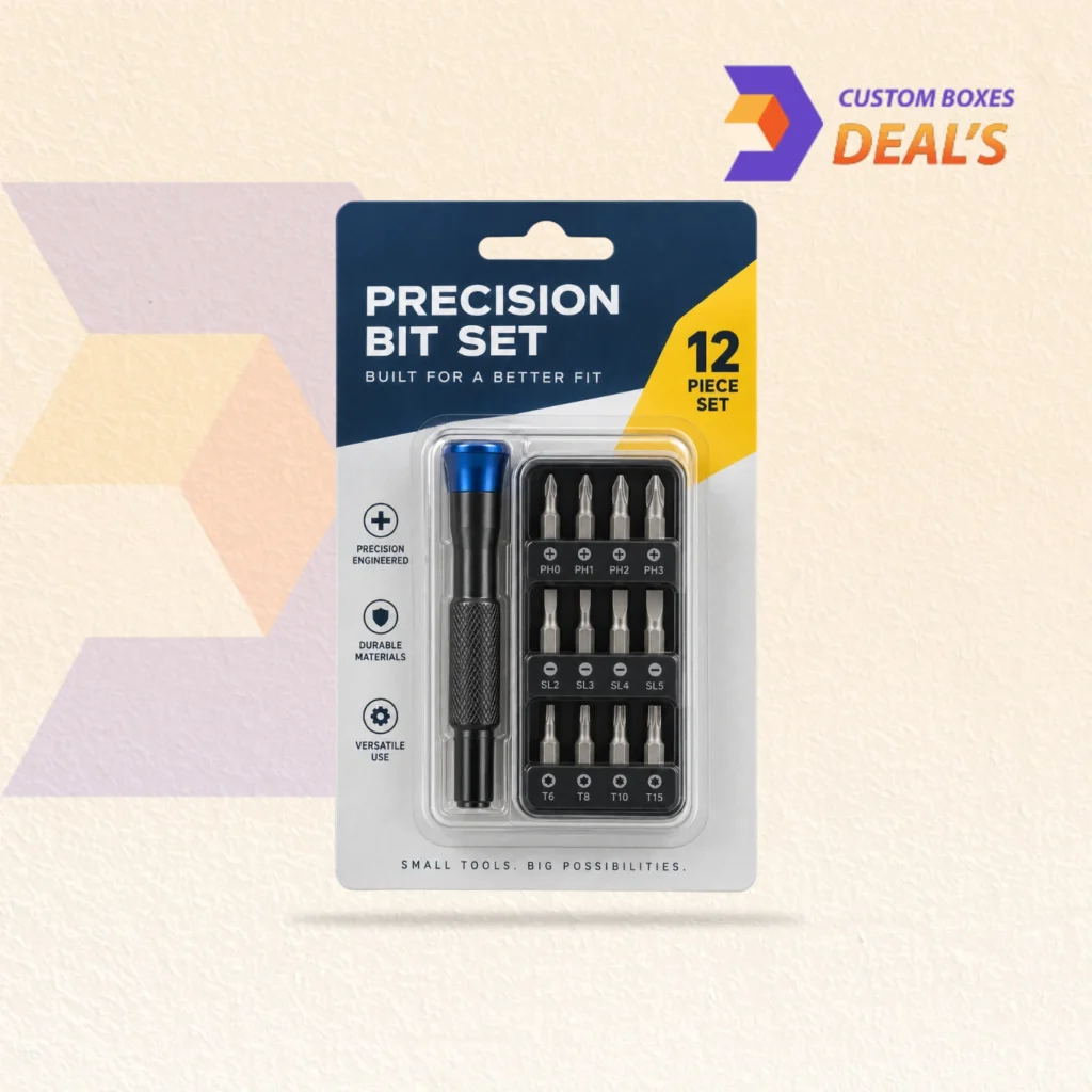 Durable custom blister packaging cards made for retail products and organized display