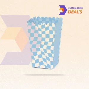Custom blue boxes for popcorn packaging
