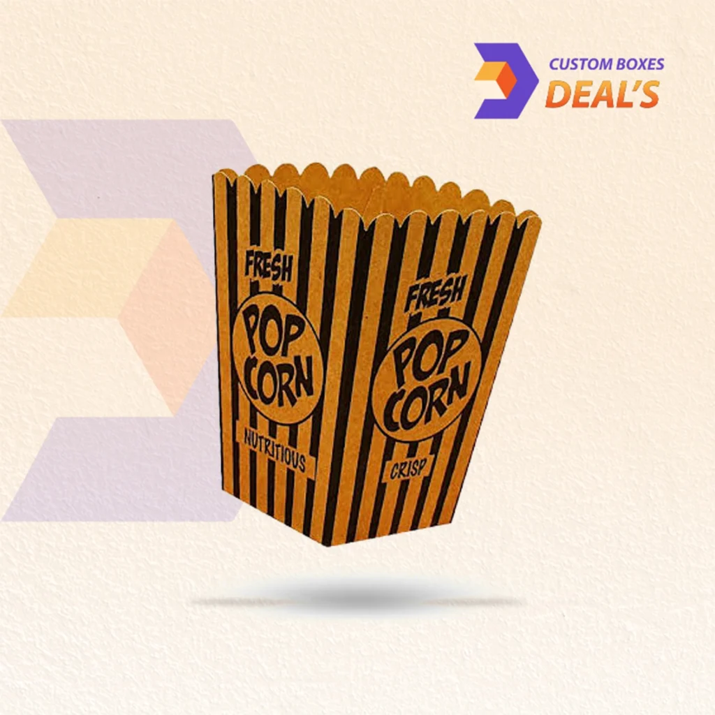Custom brown boxes for popcorn packaging