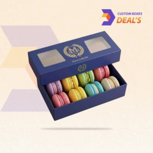 Custom macaron boxes available in bulk quantities