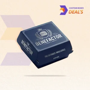 Custom printed boxes for burger takeout packaging