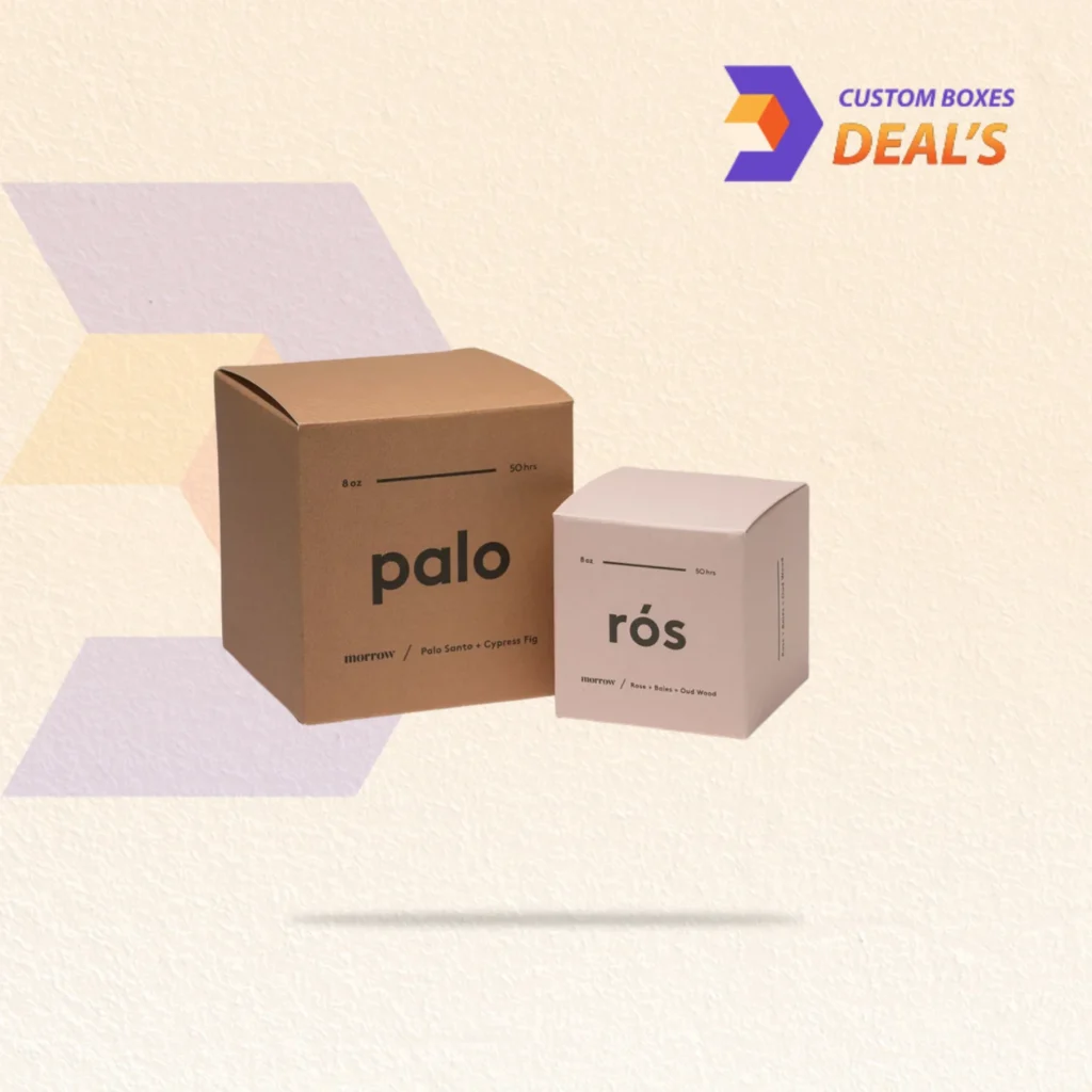 Personalized cardstock product boxes featuring stylish printing for branded packaging and display