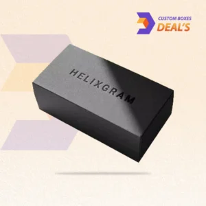 Debossed mailer boxes featuring an elegant recessed logo design.