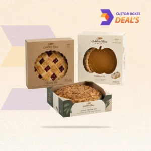 Pie box with die cut window for fresh baked pies
