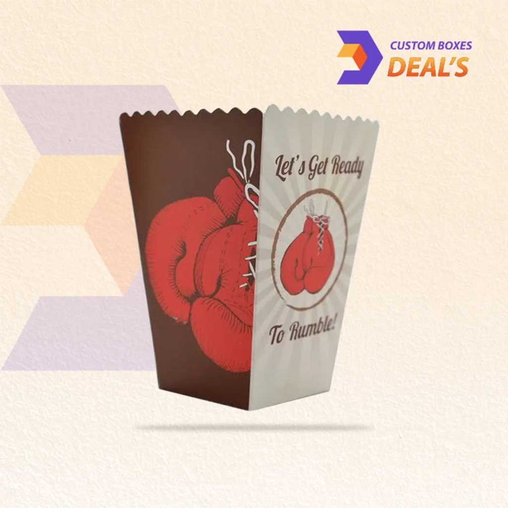 Custom disposable boxes for popcorn packaging