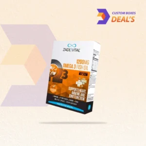 Printed fish oil packaging boxes with custom branding for attractive product display