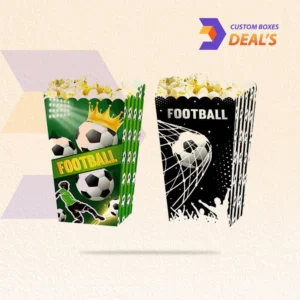 Custom football themed popcorn boxes for game events