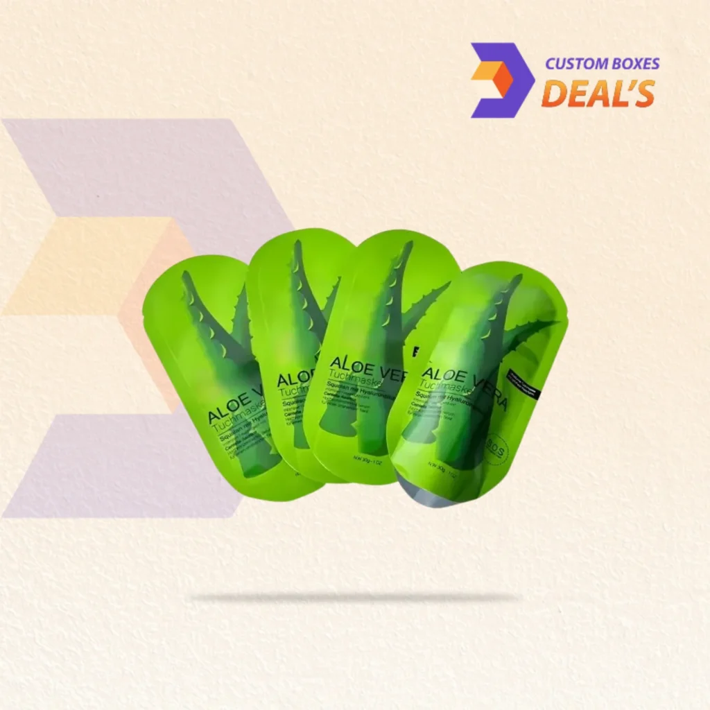 Durable custom green Mylar bags with strong barrier protection features
