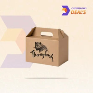 Custom takeout boxes with convenient carrying handles