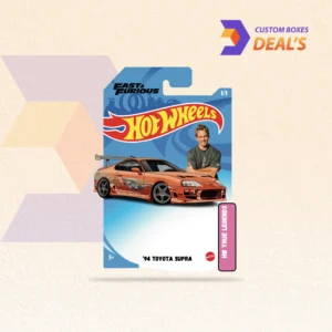 Personalized Hot Wheels packaging featuring eye-catching designs for toy presentation and protection