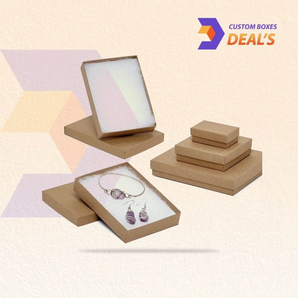 Kraft jewelry boxes for elegant jewelry packaging
