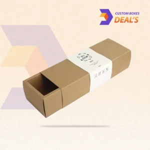 Custom kraft sleeve boxes with natural brown paper finish