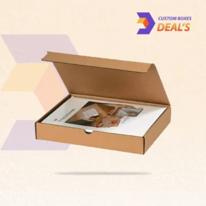 Literature mailer boxes designed for shipping books and printed materials.