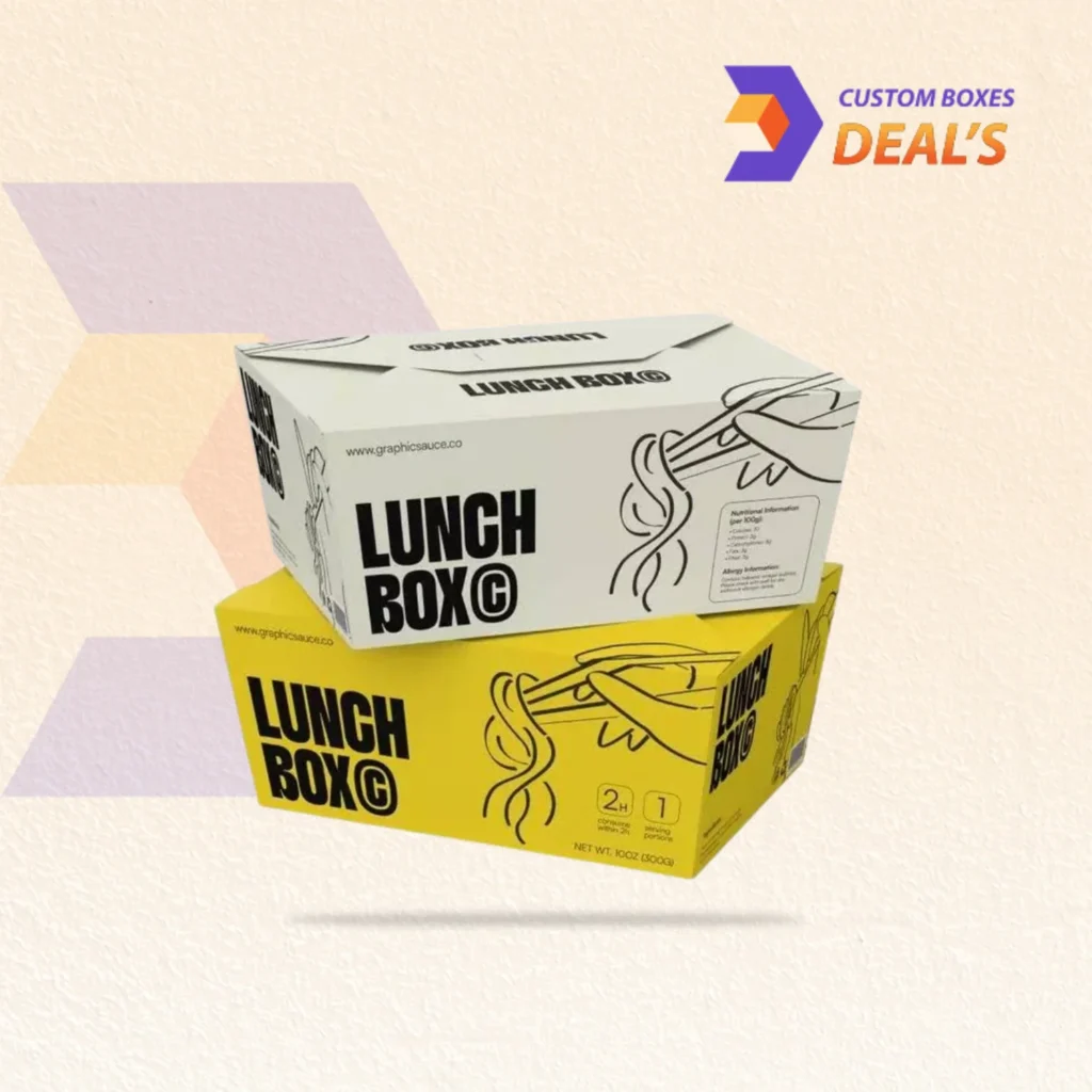 Custom Lunch Boxes for Branded Food and Takeout Packaging