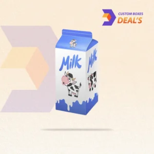 Custom milk carton boxes designed for secure and attractive dairy packaging