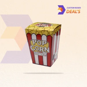Paper popcorn boxes with custom printed designs