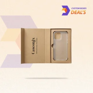 Printed phone case packaging boxes with custom branding for attractive product display