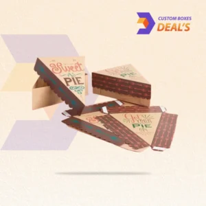 Custom Pie Slice Boxes for Fresh Dessert Packaging