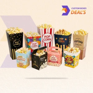 Custom Popcorn Treat Boxes for Party Snacks