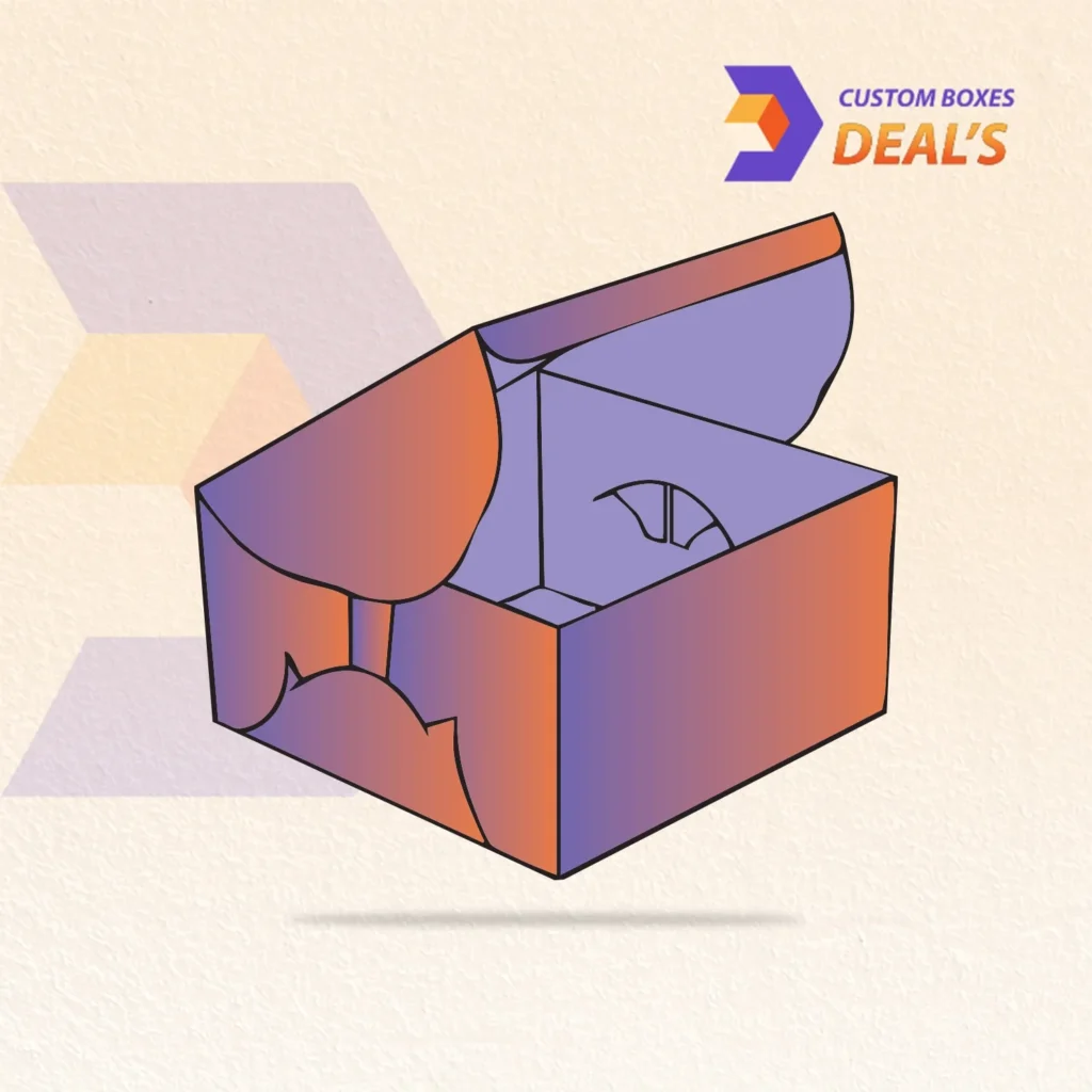Custom printed self-lock cake box for secure bakery packaging