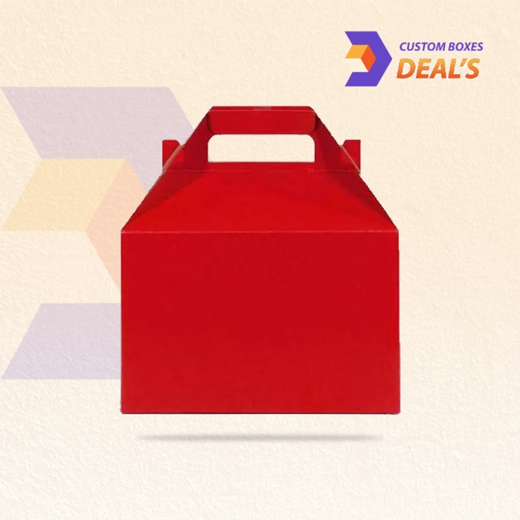 Red Gable Boxes for Vibrant Gift and Party Packaging