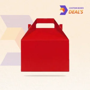 Red Gable Boxes for Vibrant Gift and Party Packaging