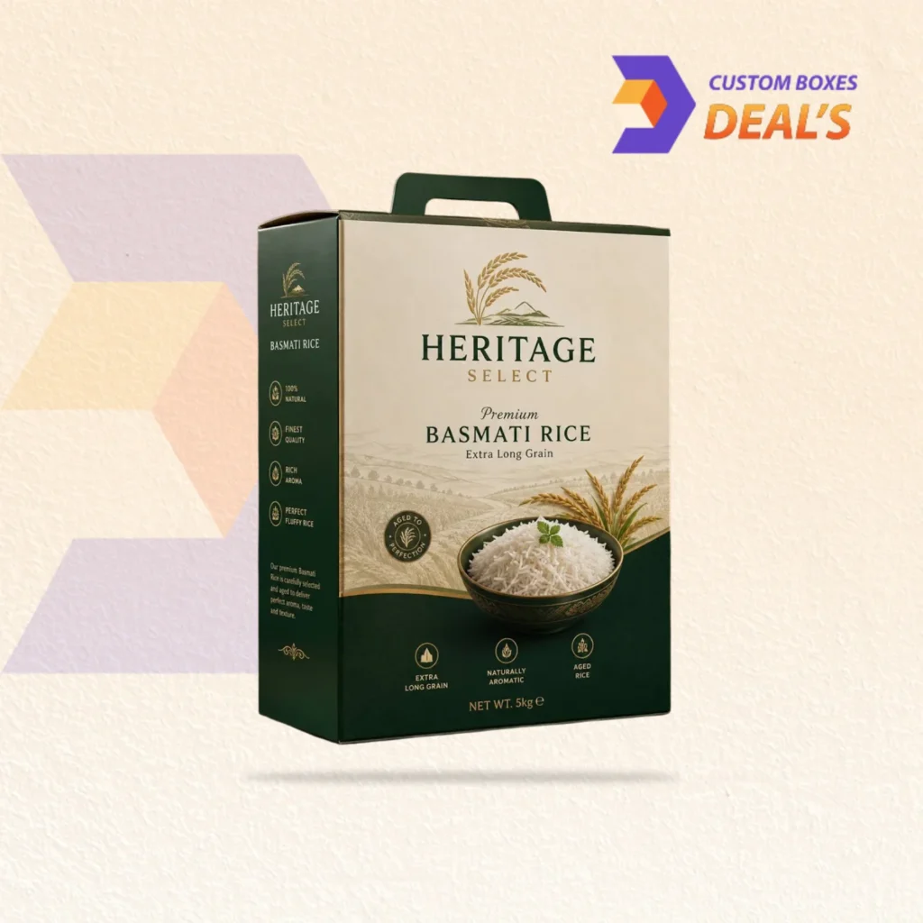 Custom Rice Boxes for Branded Rice Product Packaging