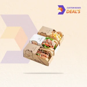 Custom printed boxes for sandwich takeaway packaging
