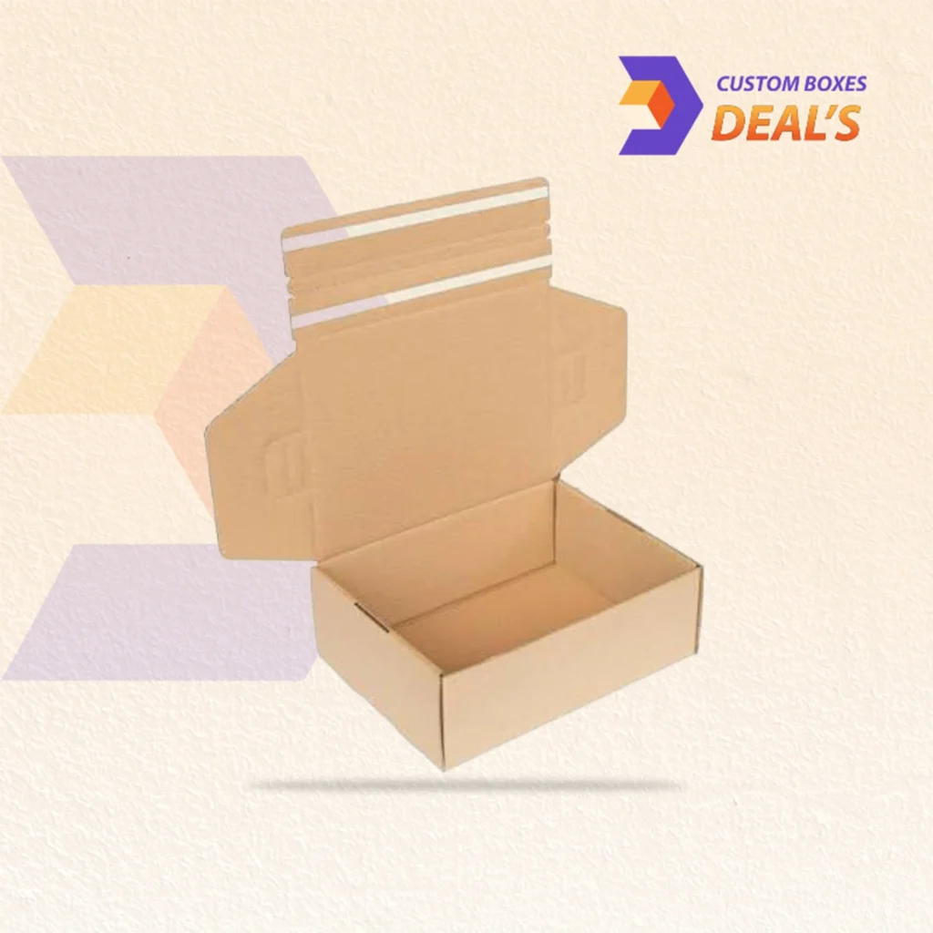 Printed self seal boxes for quick packing, storage and secure shipping