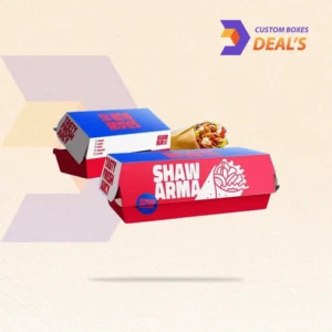 Custom shawarma boxes designed for secure and attractive food packaging
