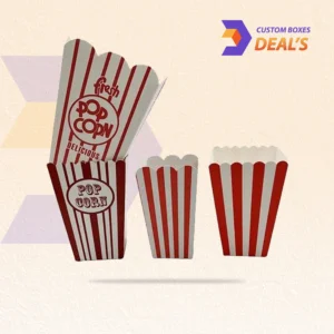 Custom Striped Popcorn Boxes for Party Snacks