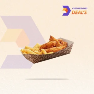 Custom printed trays for takeaway food packaging
