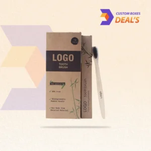 Personalized toothbrush boxes featuring branded designs for clean and professional product presentation