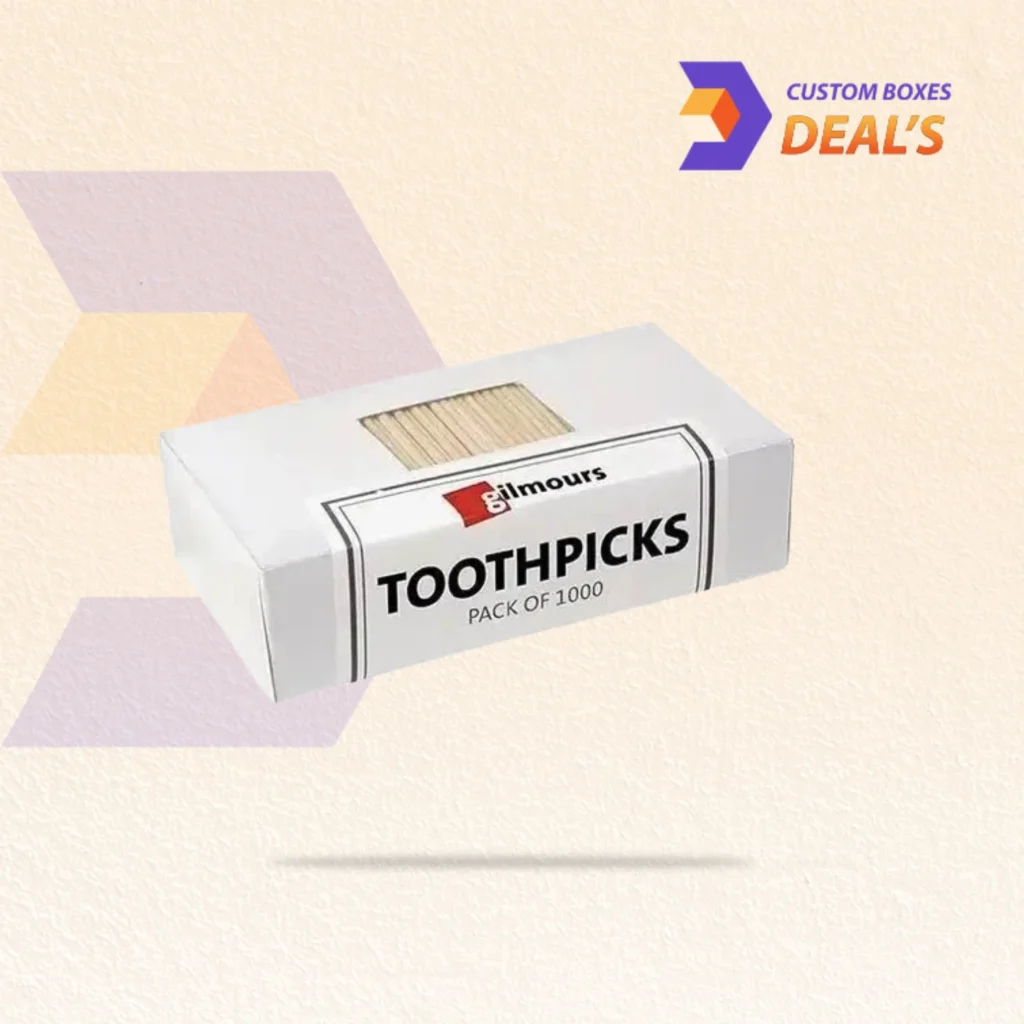 Personalized toothpick boxes with compact packaging design for hygienic and organized storage