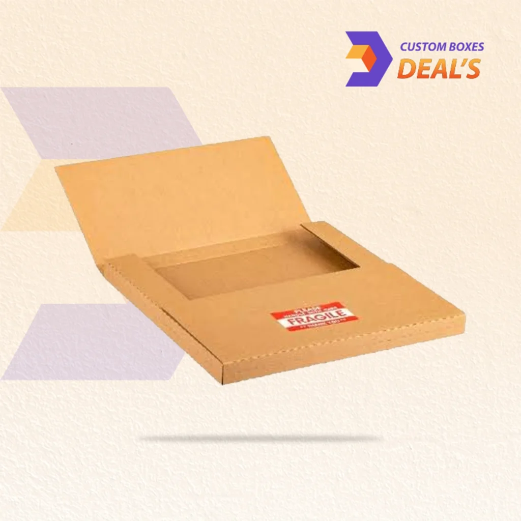 Protective vinyl record shipping boxes for secure product delivery.