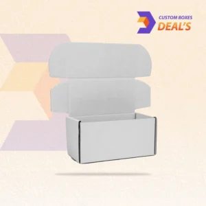 White mailer boxes with a clean and professional appearance