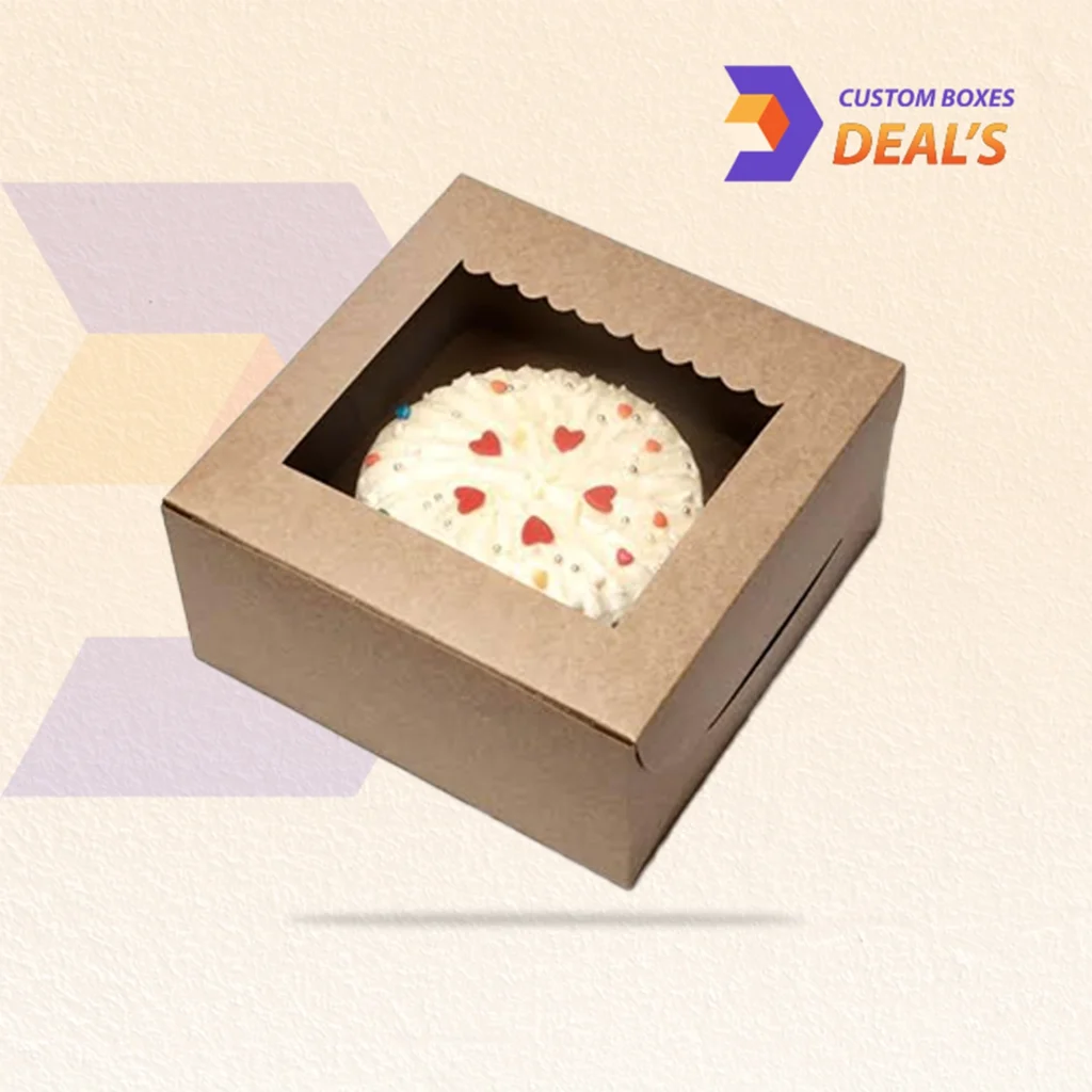 Window cake boxes for attractive cake packaging