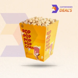 Custom Yellow Popcorn Boxes for Party Snacks